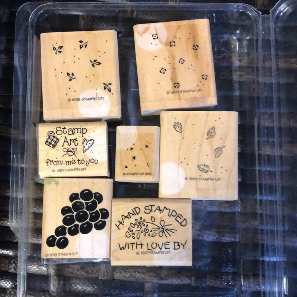 Stampin Up set of 7 stamps